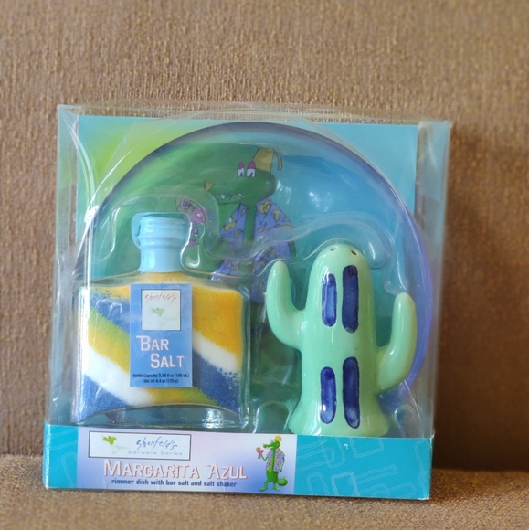 Shonfeld's Barware Series - Margarita Azul,Rimmer Dish, Bar Salt and Salt Shaker - Picture 4 of 6